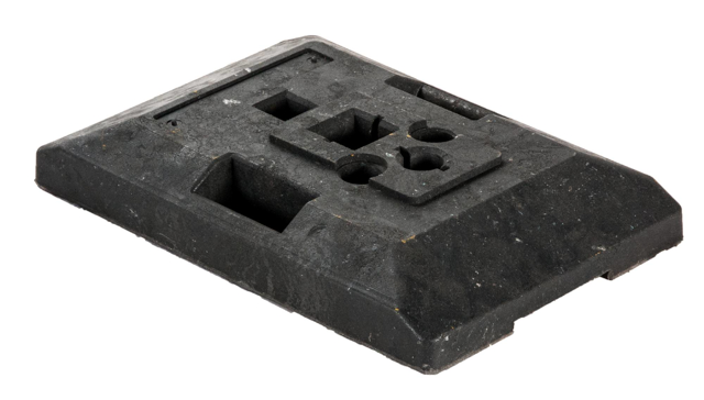 Belastnings-fot till 60x60 stolpe 20kg 