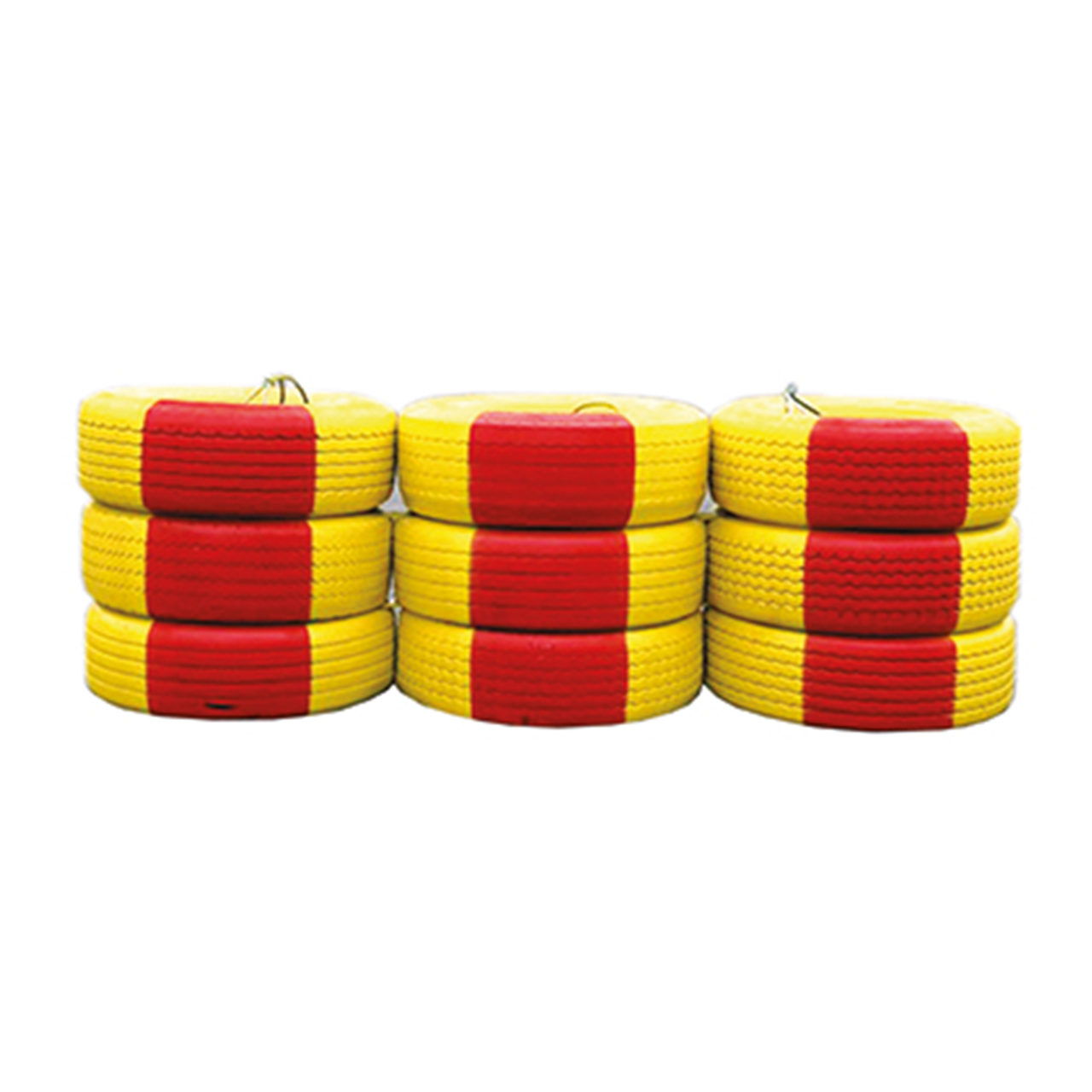 Trafikbuffert 2000/70 3m, röd/gul 1050kg