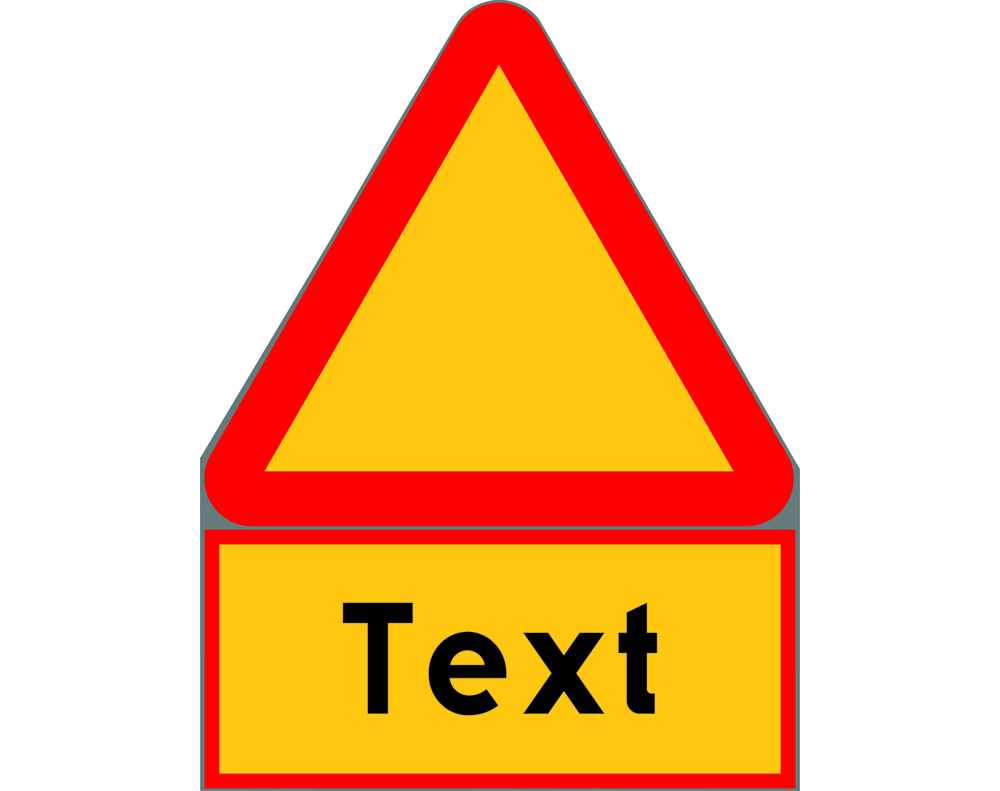 Varning A+ T-Tavla plast N HR