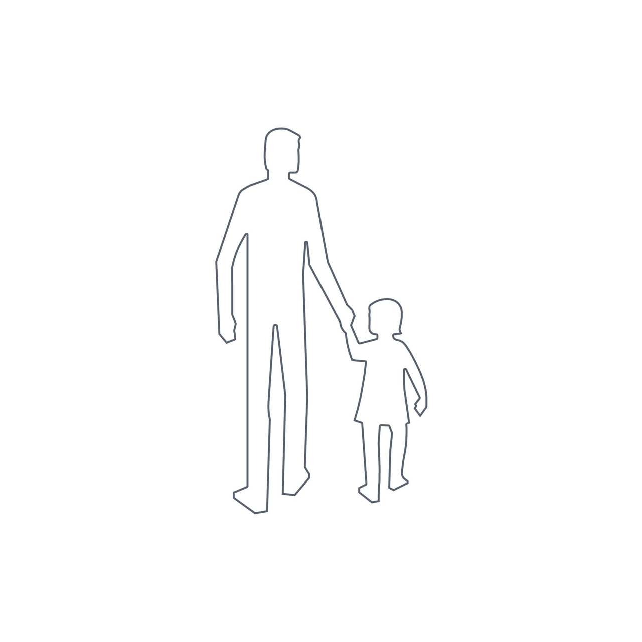 Fotgängare premark 1000x550mm 5st/förpackning