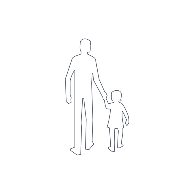 Fotgängare premark 1000x550mm 5st/förpackning