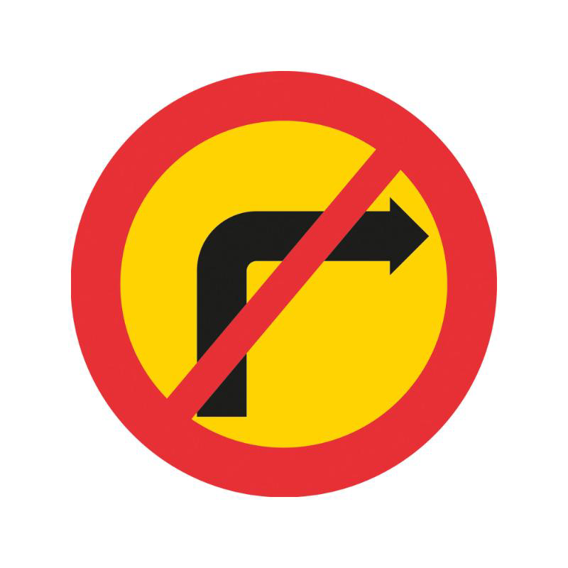 Förbud C25-2 N HR plast inkl. variofäste