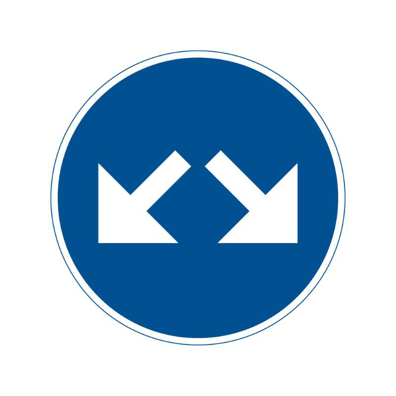 Påbud D2-3 plast N HR inkl. variofäste