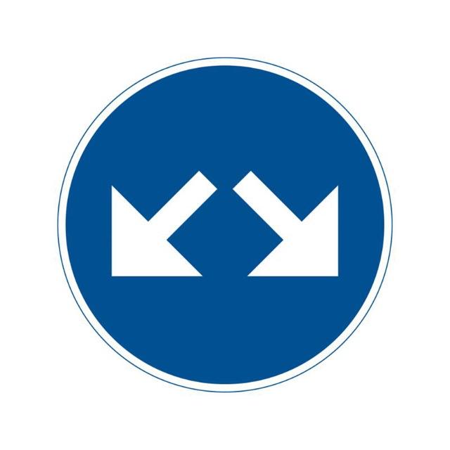 Påbud D2-3 plast N HR inkl. variofäste