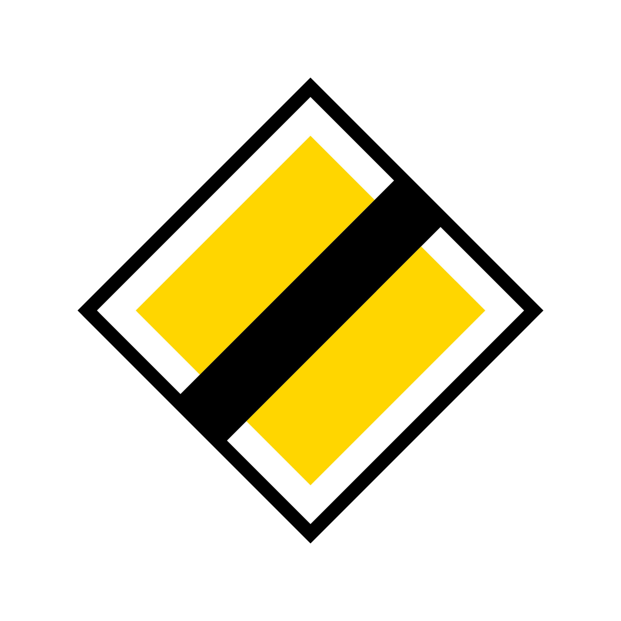 Väjning B5 Huvudled upphör