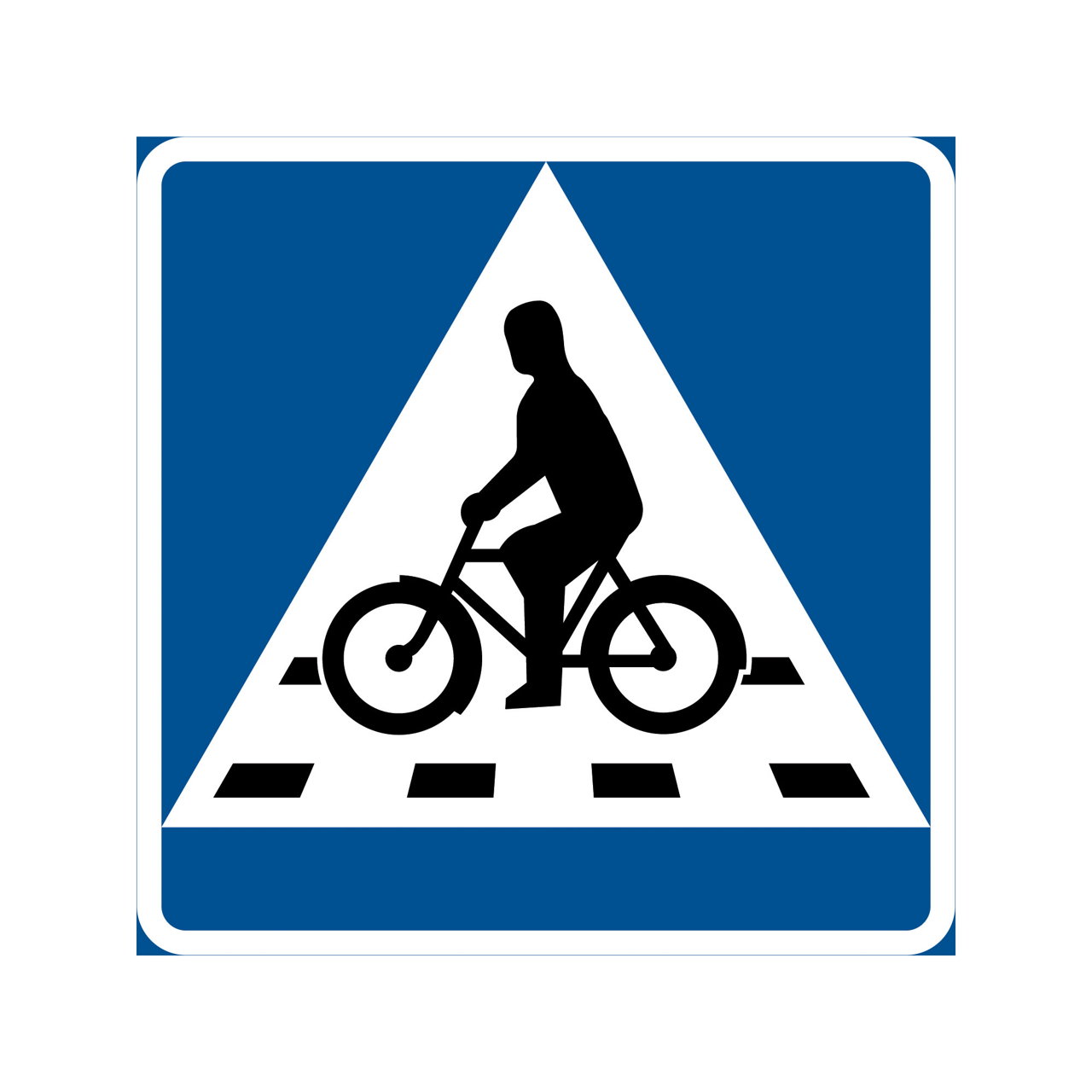 Väjning B8 Enkelsidig Cykelöverfart