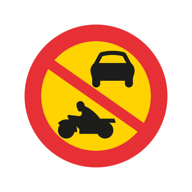 Förbud C3 Förbud mot trafik med annat motordrivet fordon än moped II
