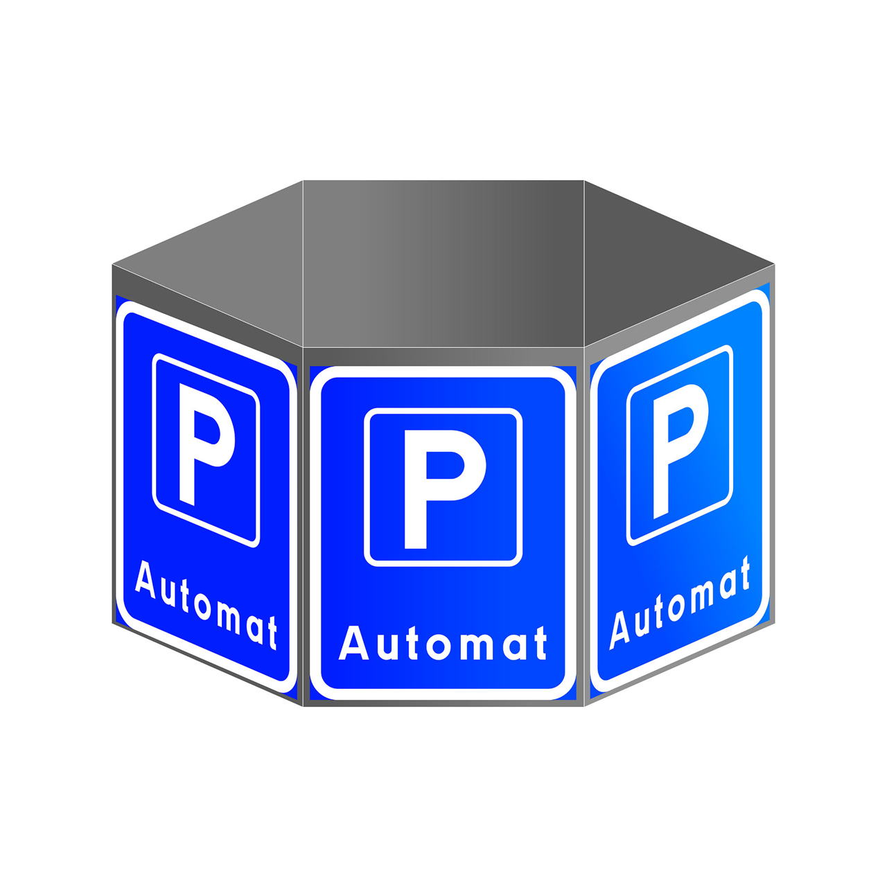 P-automatskylt 6-kant NR