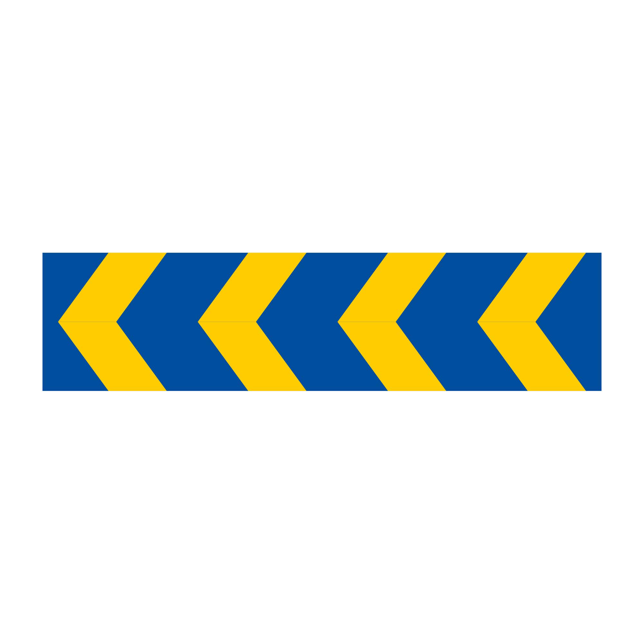 Markeringspil X1 blå/gul 2400x600mm