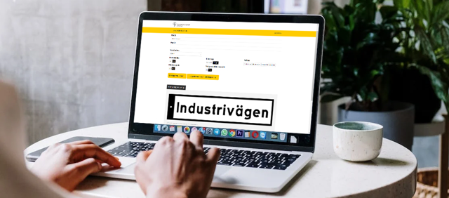 Hur beställer jag en egen skylt?